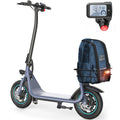 550W 12 inch Electric Scooter with Basket and Wide Deck O44537