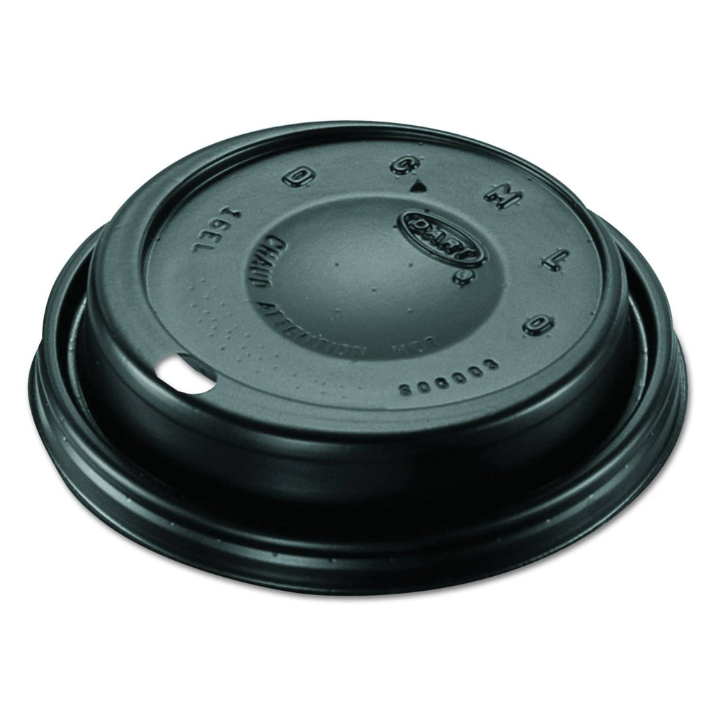 Black Plastic Dome Sipper Lids M814