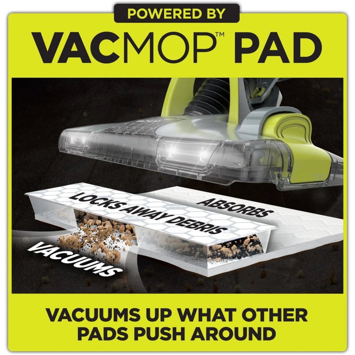 Disposable Hard Floor Vacuum and Mop Pad Refills 16 CT X10332