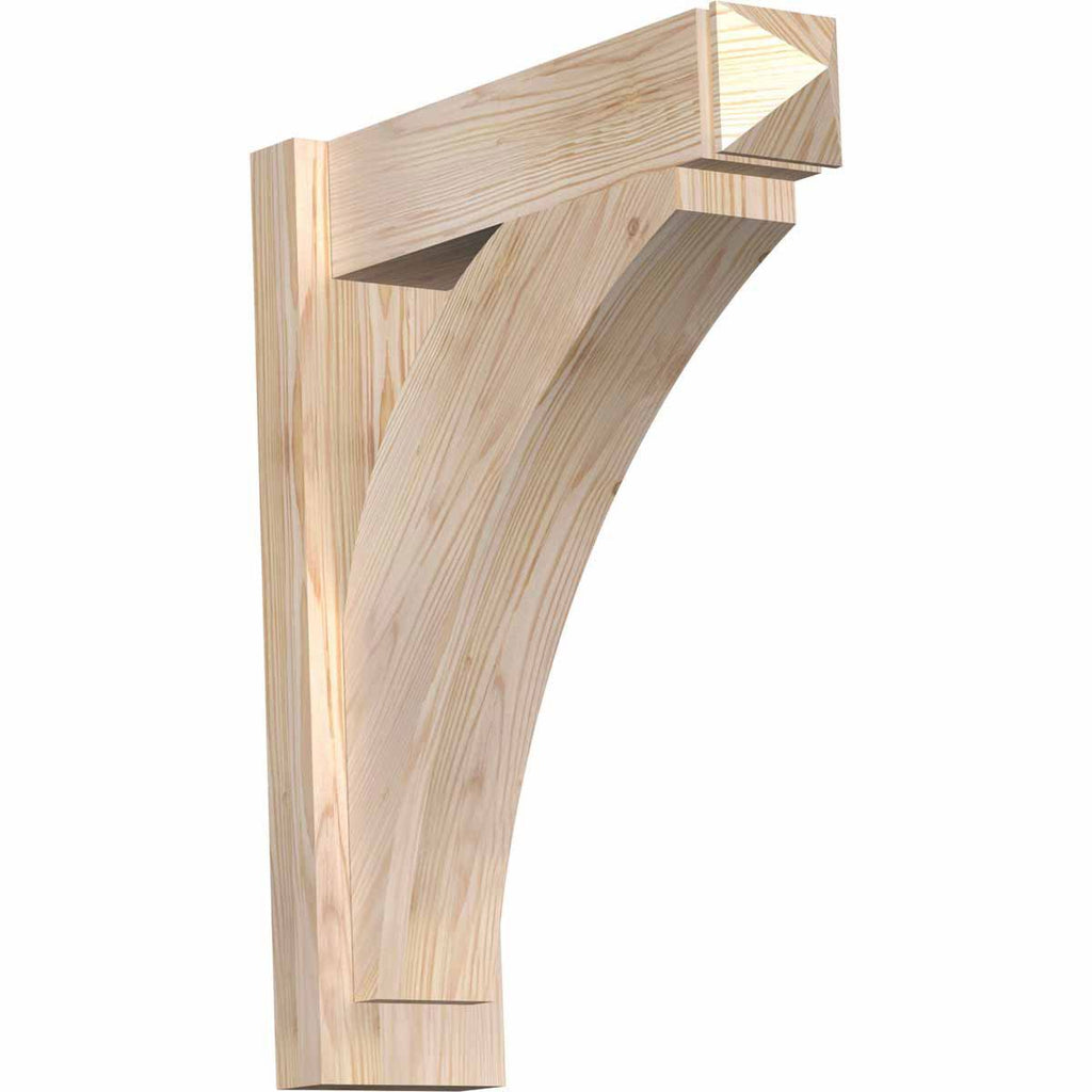 5 1/2x22W x 20x22D x 24x22H Douglas Fir Arts and Crafts Outlooker G70529