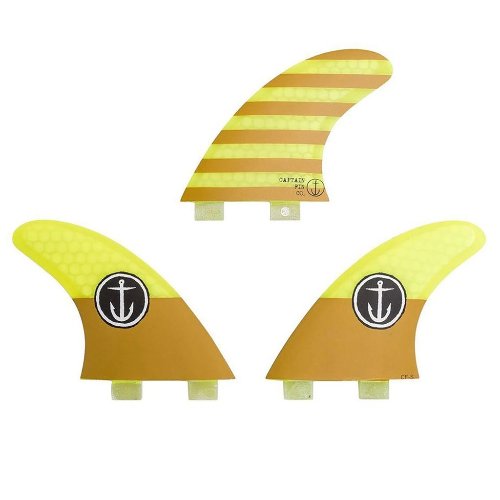 Yellow Tri Fin Set Q3578