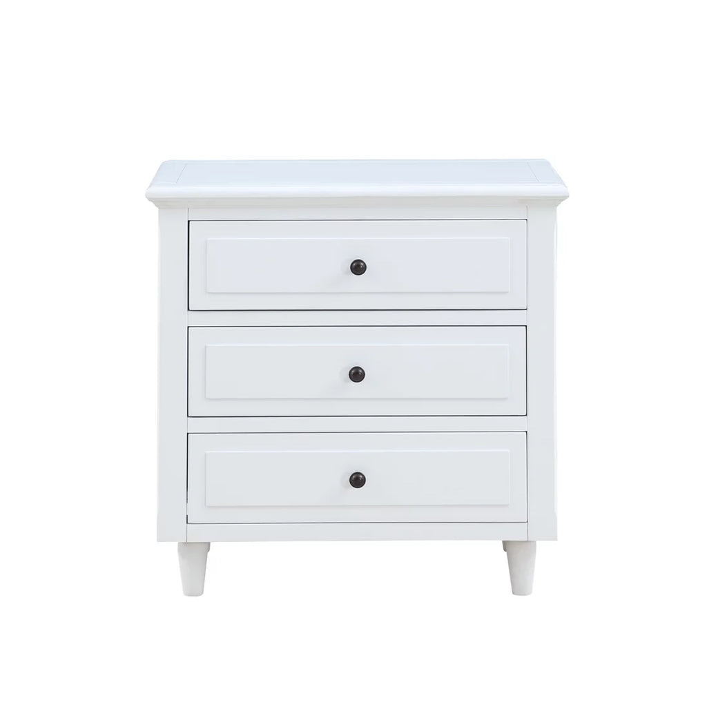 27.9" Oversized 3-Drawer Solid Wood Nightstand S134602