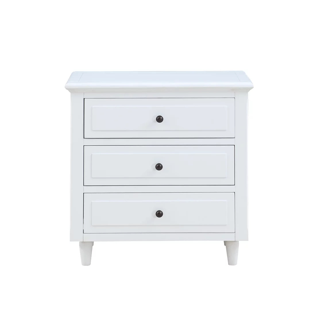 27.9" Oversized 3-Drawer Solid Wood Nightstand S134602