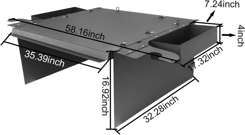 Steel Cargo Cover for Jeep Wrangler TJ Hardtops P320600