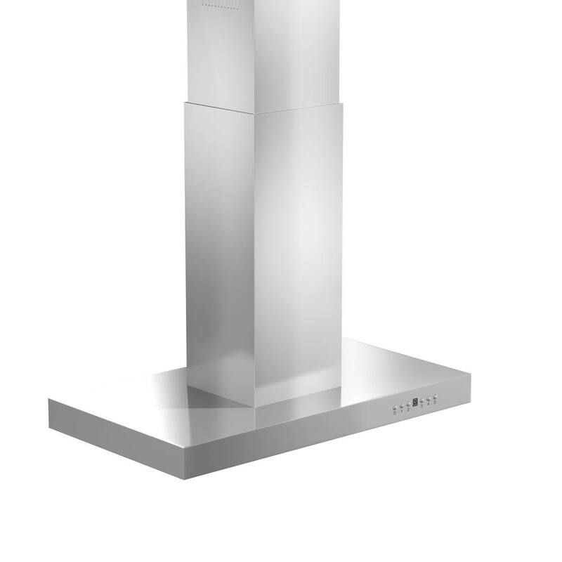 48 in. 400 CFM Convertible Island Mount Range Hood in Stainless Steel S818