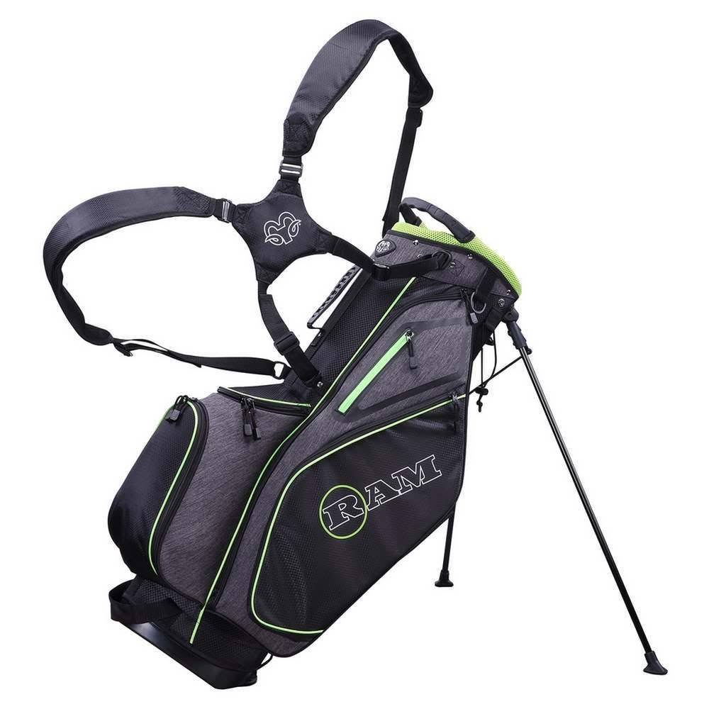 Black/Neon Stand/Carry Golf Bag B7208
