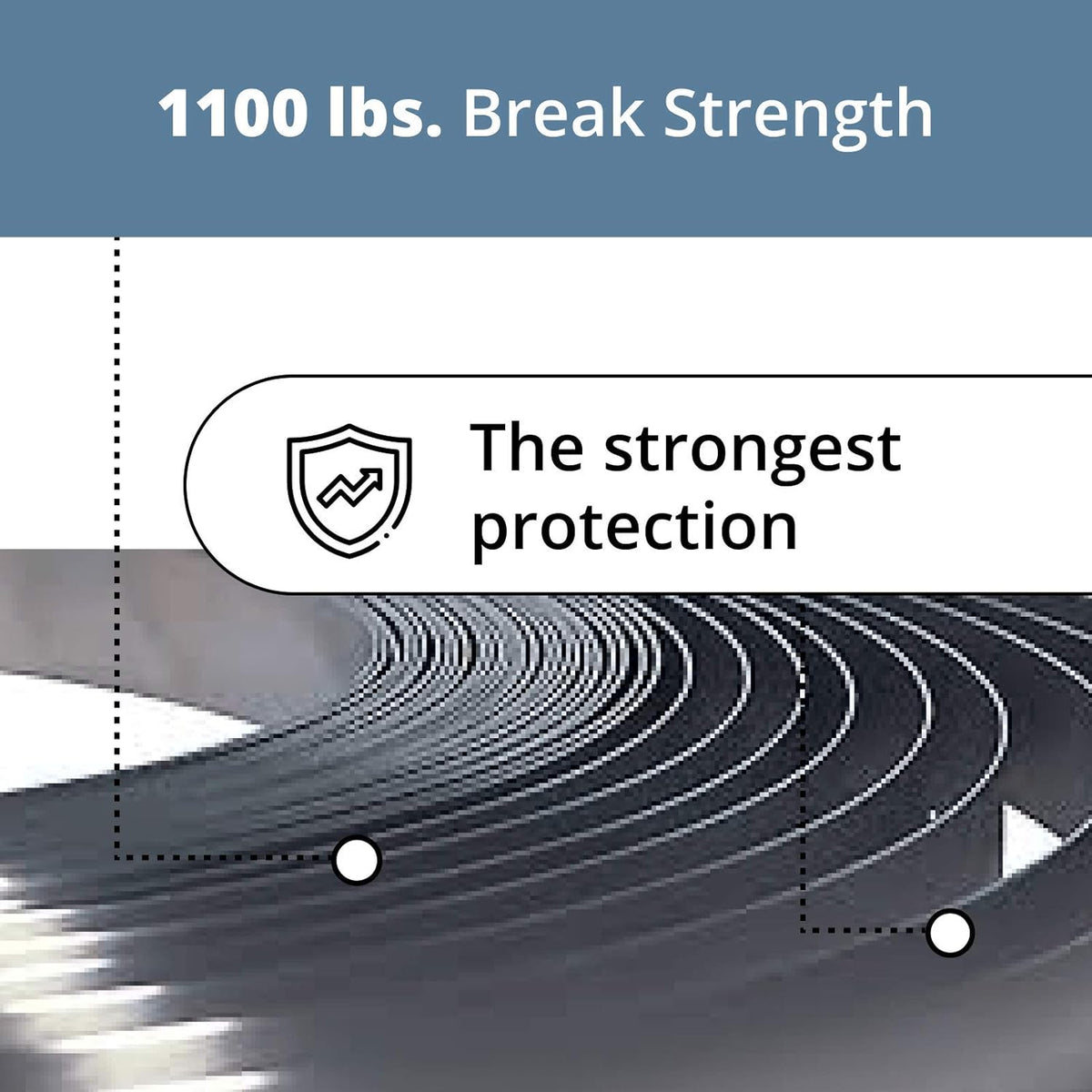 Steel Strapping Coil, 1/2 x .020 x 200', 1100 lbs Break Strength, Plastic Self-Dispensed Case with Handle, Pack of 2 X320