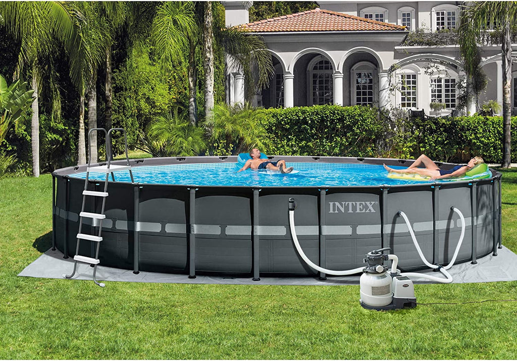 26ft X 52in Round Frame Pool Set with Sand Filter Pump J280