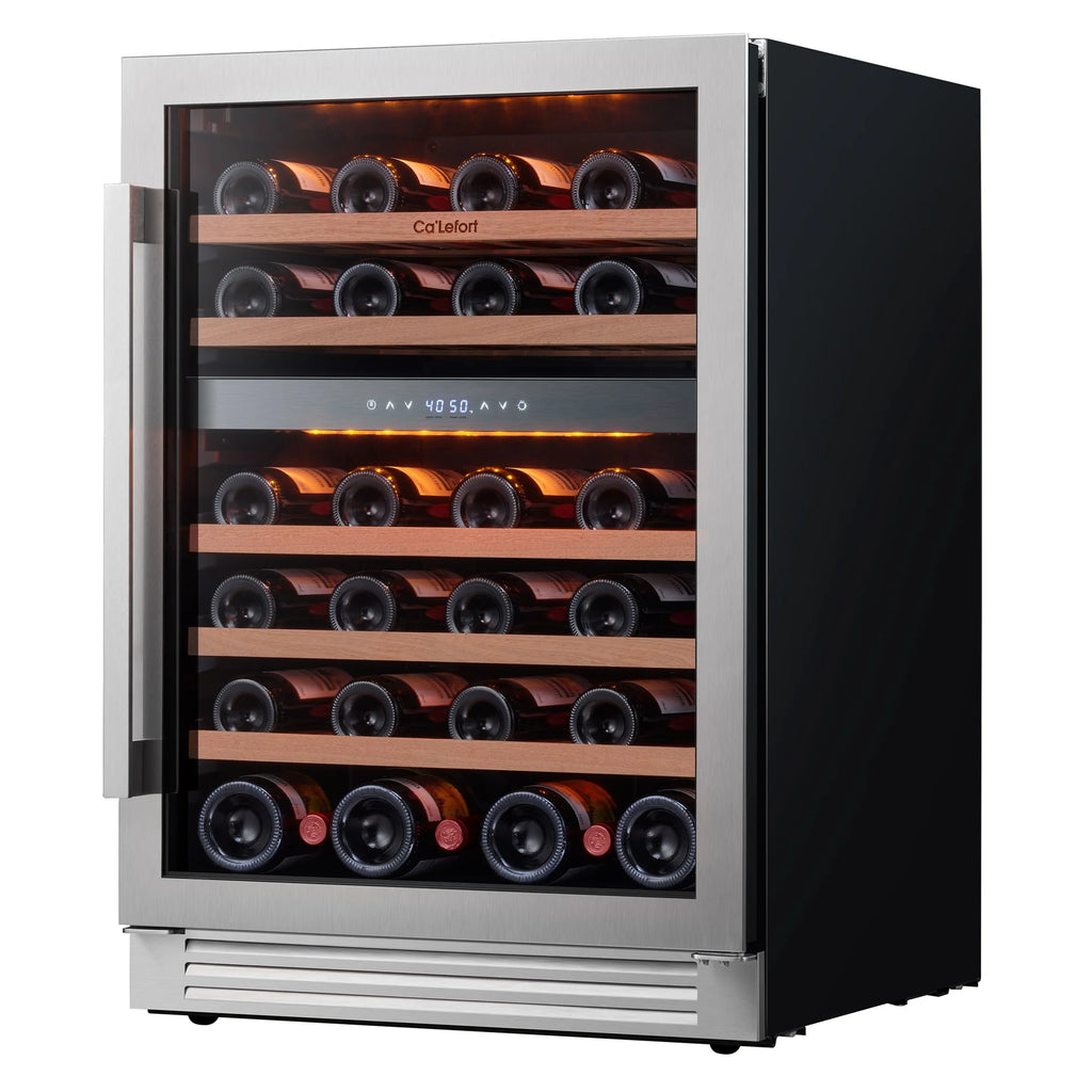 24 inch 46 Bottle Stainless Steel Wine Cooler Refrigerator H50663
