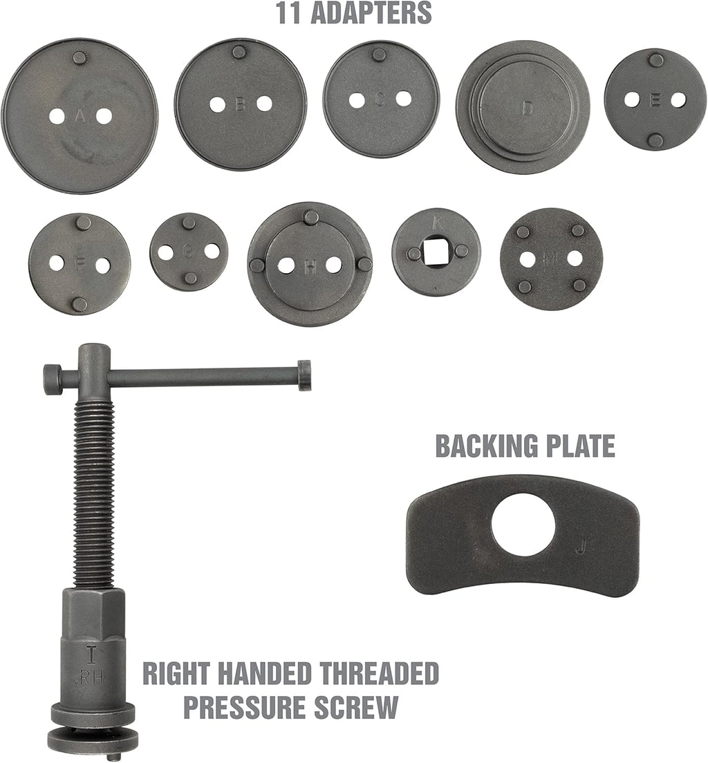 Disc Brake Tool Set with 11 Adapters C668404