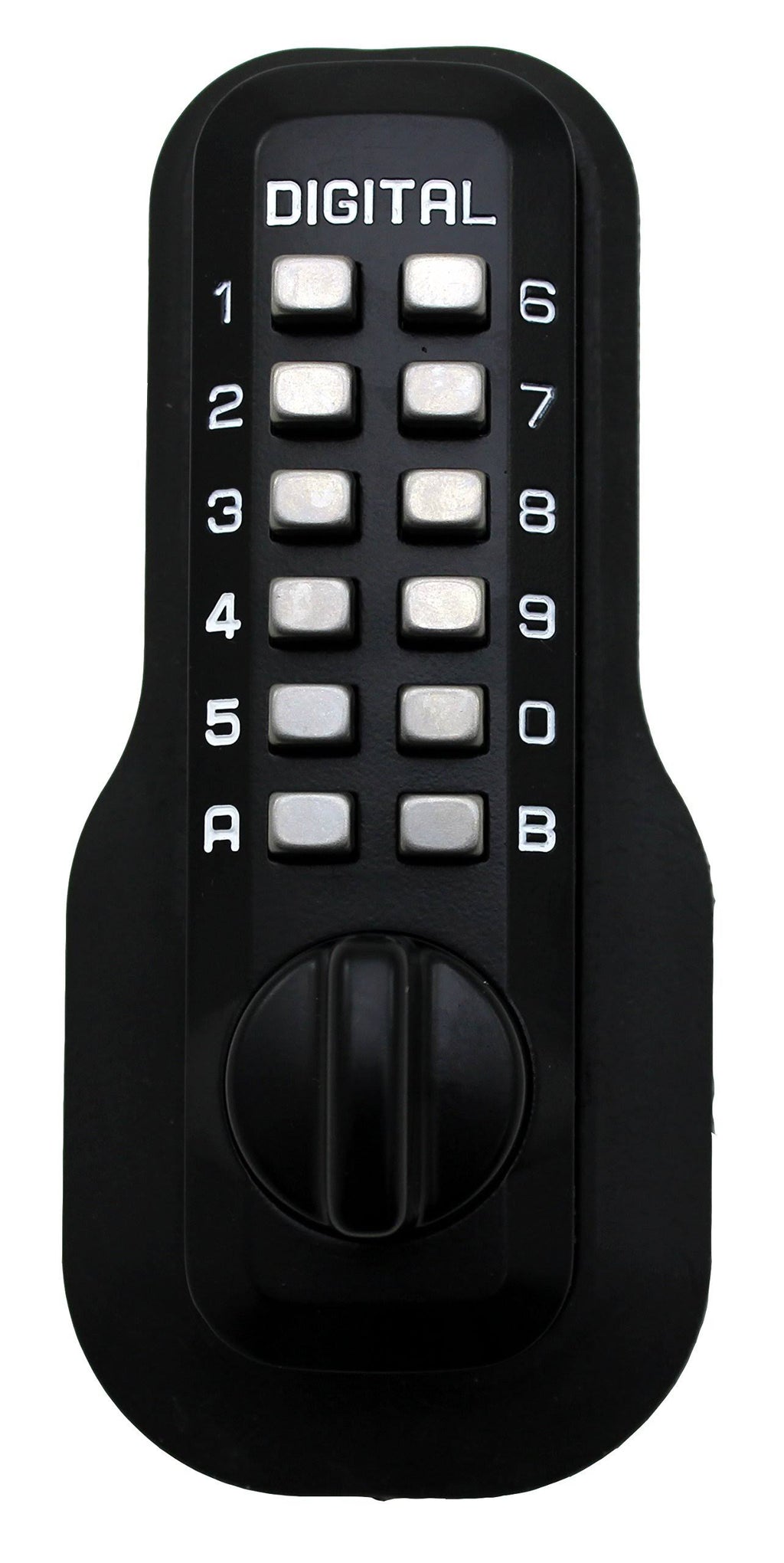 Black Mechanical Double Combination Deadbolt Lock N760041