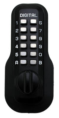 Black Mechanical Double Combination Deadbolt Lock N760041