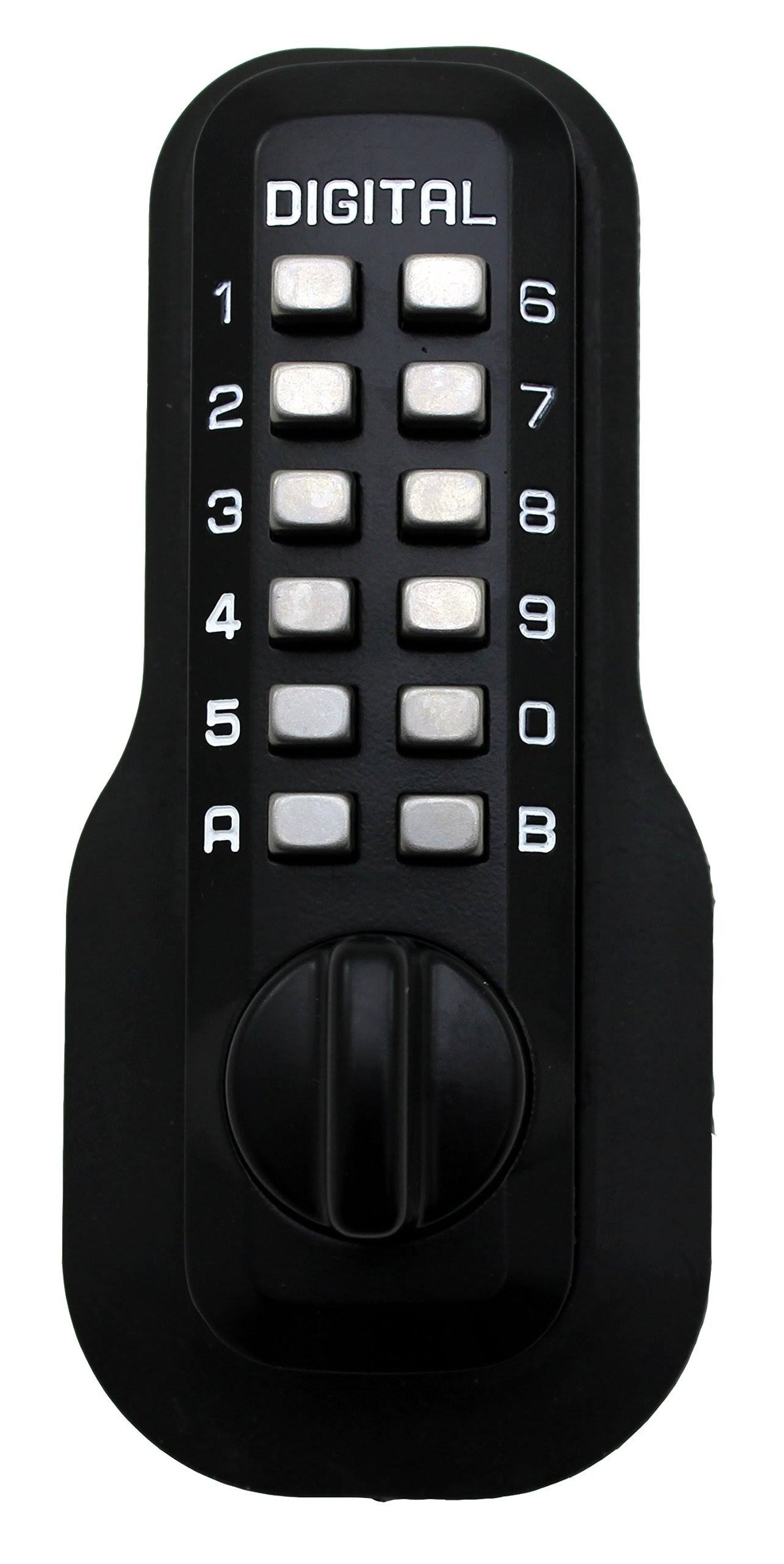Black Mechanical Double Combination Deadbolt Lock N760041